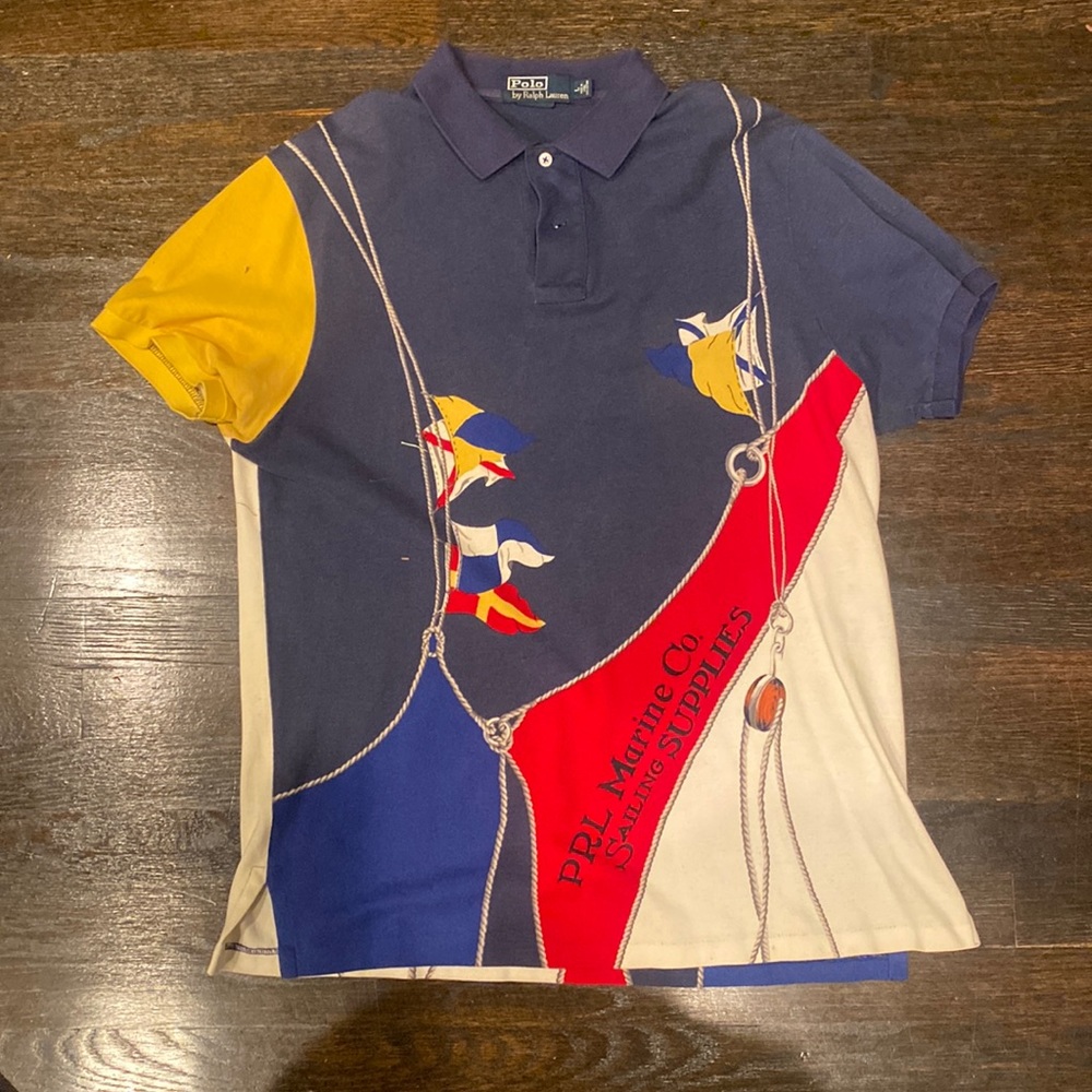 Rare Vintage Ralph Lauren Yacht Week Deadstock Men’s Polo L